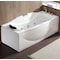 Eago 6Ft Right Drain Acrylic White Whirlpool Bathtub w Fixtures AM189ETL-R - alternate 8